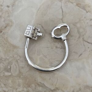 Tiffany & Co. 925 Sterling Silver House & Key Keychain Very Rare